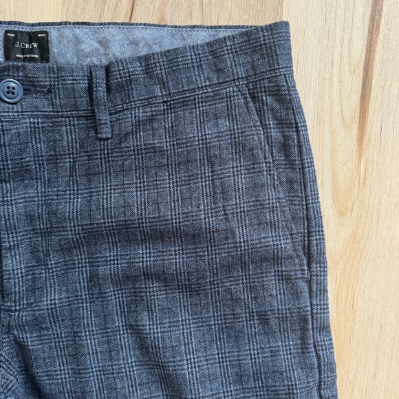 J Crew 484 Slim Stretch W32 L30 Plaid Dress Pants - Picture 4 of 13
